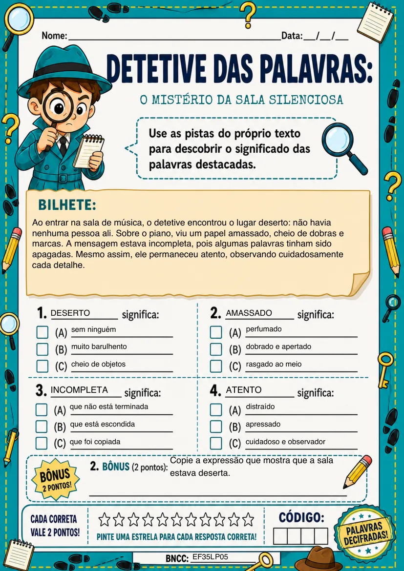 Caso colorido: O Mistério da Sala Silenciosa