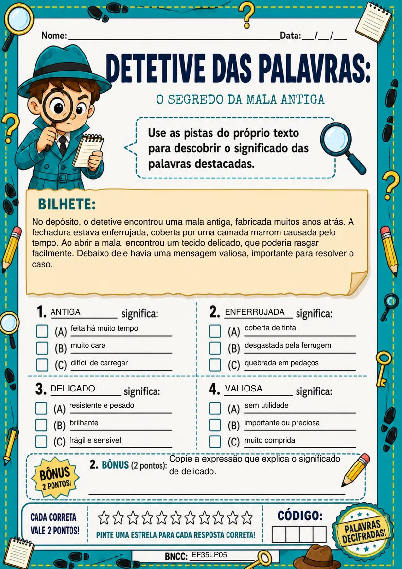 Caso colorido: O Segredo da Mala Antiga