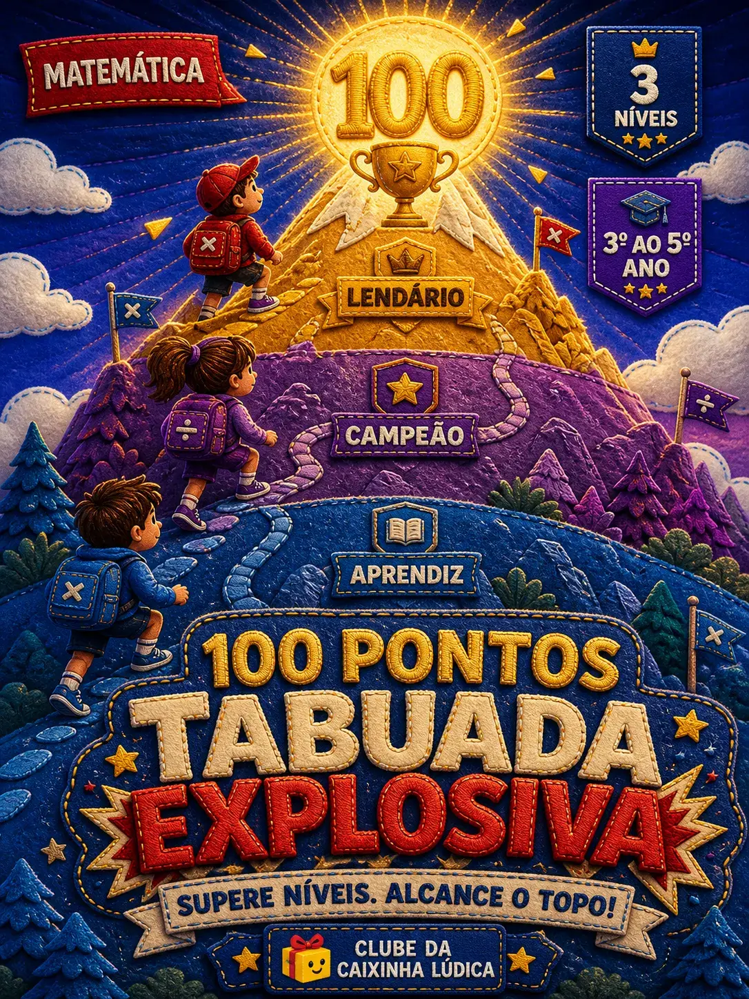 Capa do recurso Desafio 100 Pontos Tabuada Explosiva