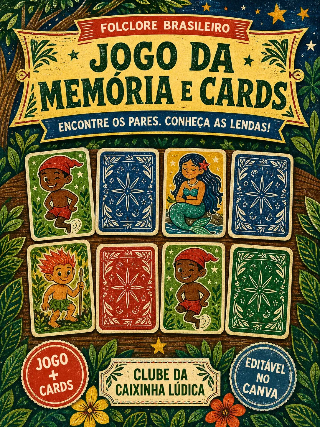 Capa do recurso Jogo da Memória — Cards Folclore