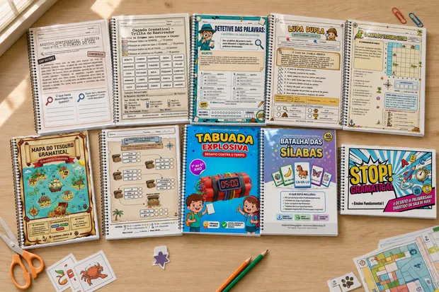 Jogos da Caixinha impressos e recortados, prontos pra levar pra turma