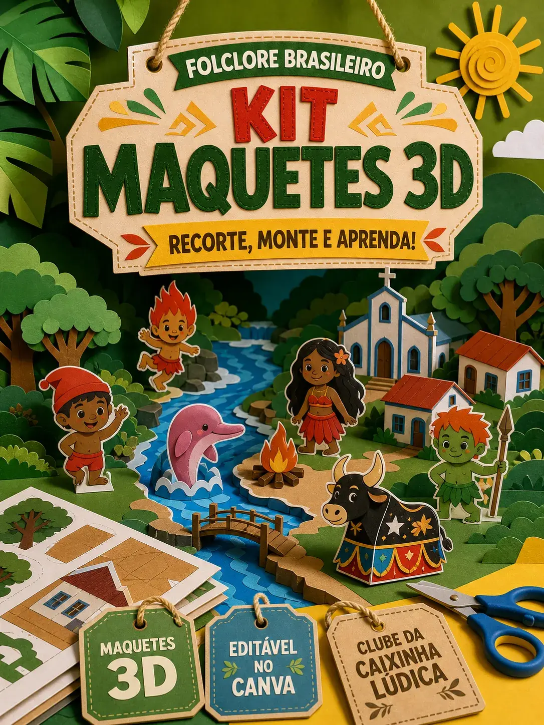 Capa do recurso Kit Maquetes 3D — Folclore