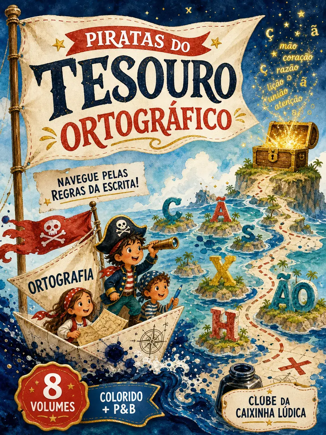 Capa do recurso Piratas do Tesouro Ortográfico