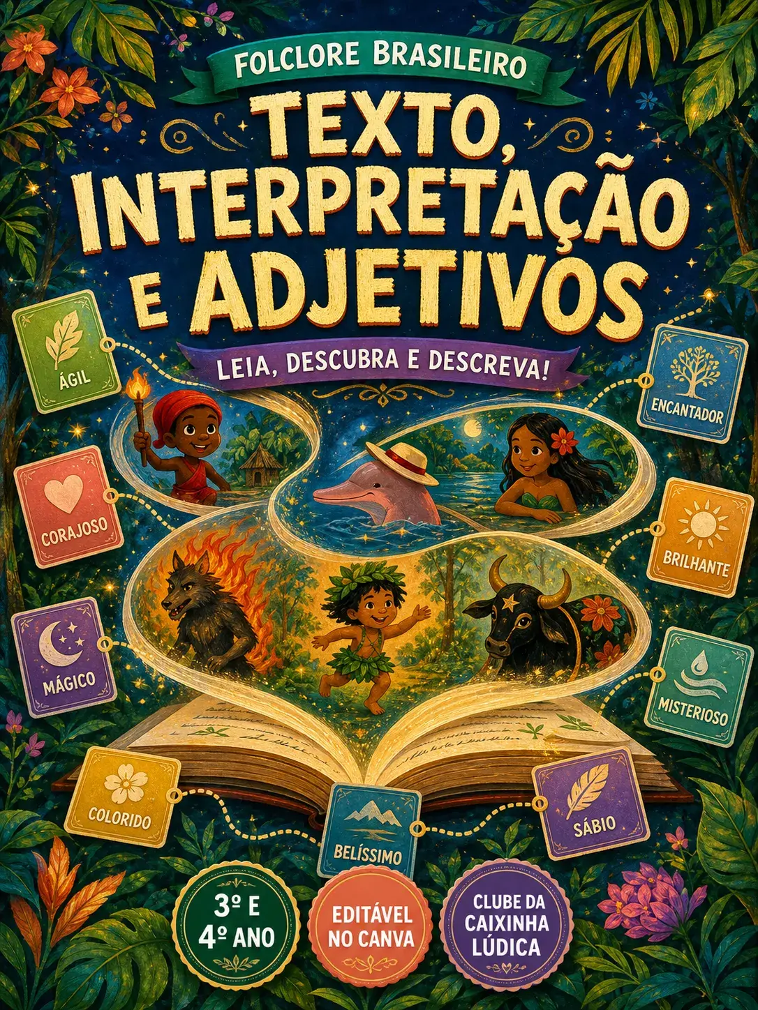 Capa do recurso Texto e Interpretação — Adjetivos do Folclore