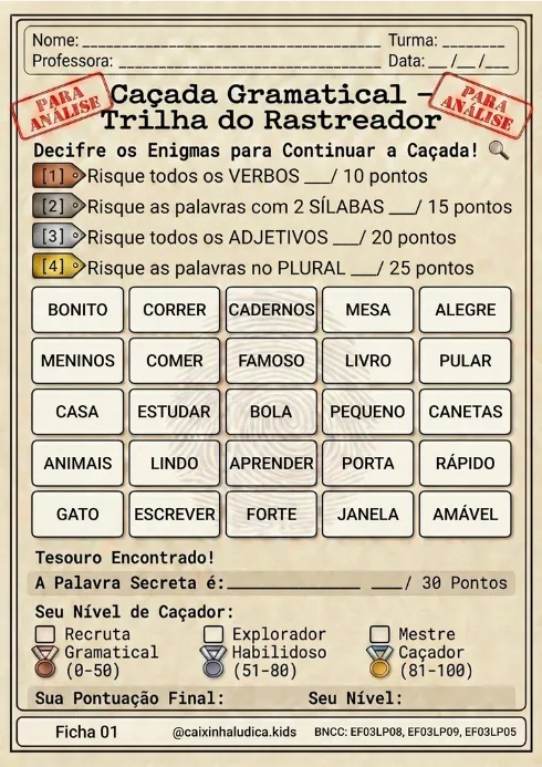 Caçada Gramatical